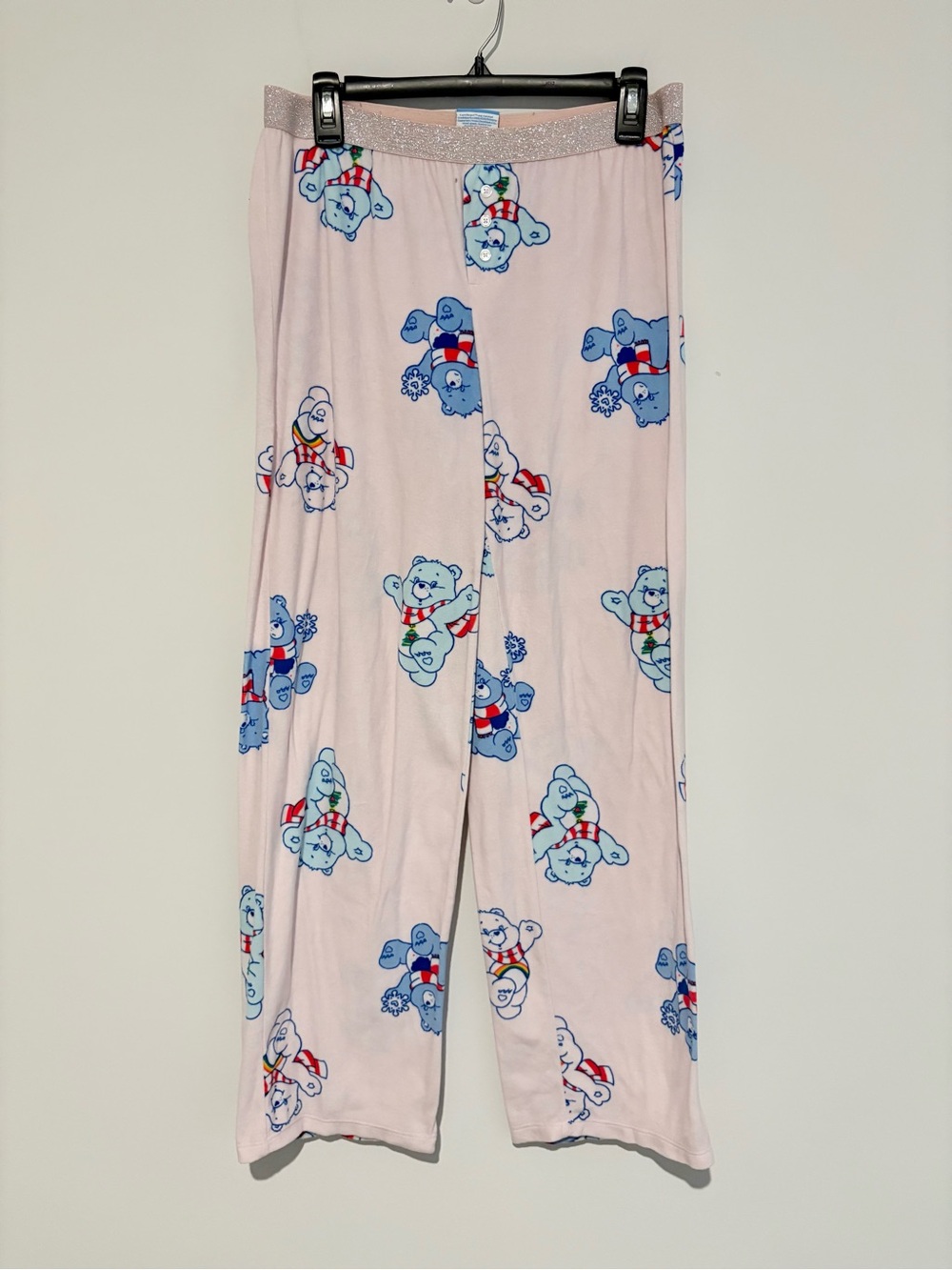 Care Bears‎ Christmas snowflake Pajama Sleep Pants Women Pink size medium - Picture 2 of 10